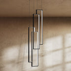 Lampadario rettangolare per scala Aldarj Loftline LED