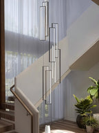 Lampadario rettangolare per scala Aldarj Loftline LED