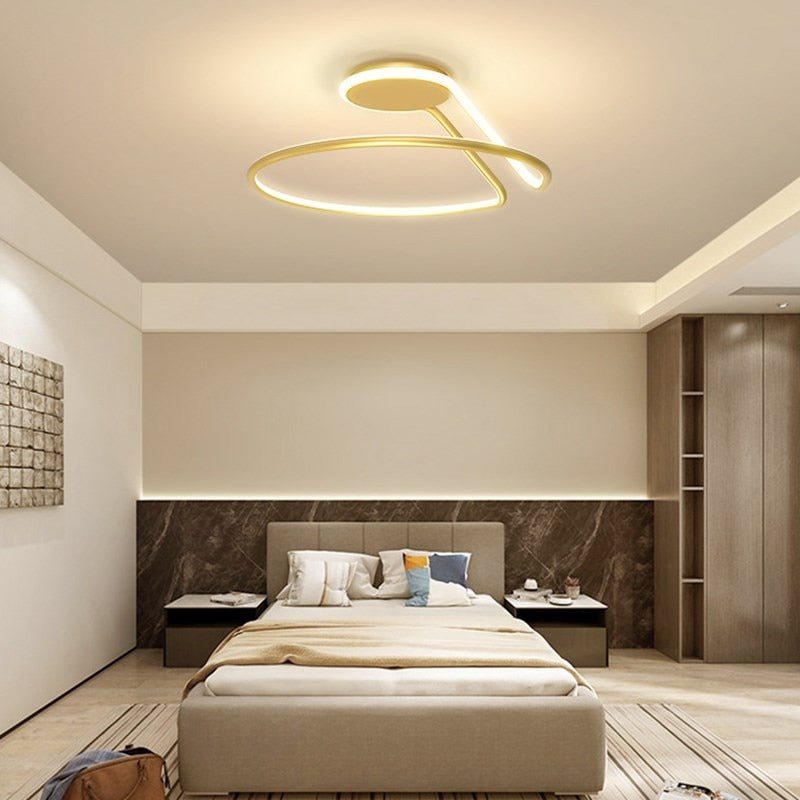 Aurora Haven Ceiling Light For Bedroom Modern Iron And Aluminum Fixture
