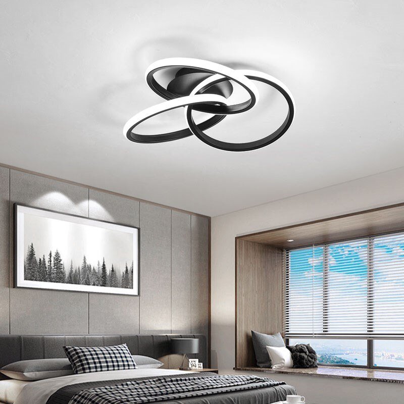 Aurora Haven Ceiling Light For Bedroom Modern Iron And Aluminum Fixture