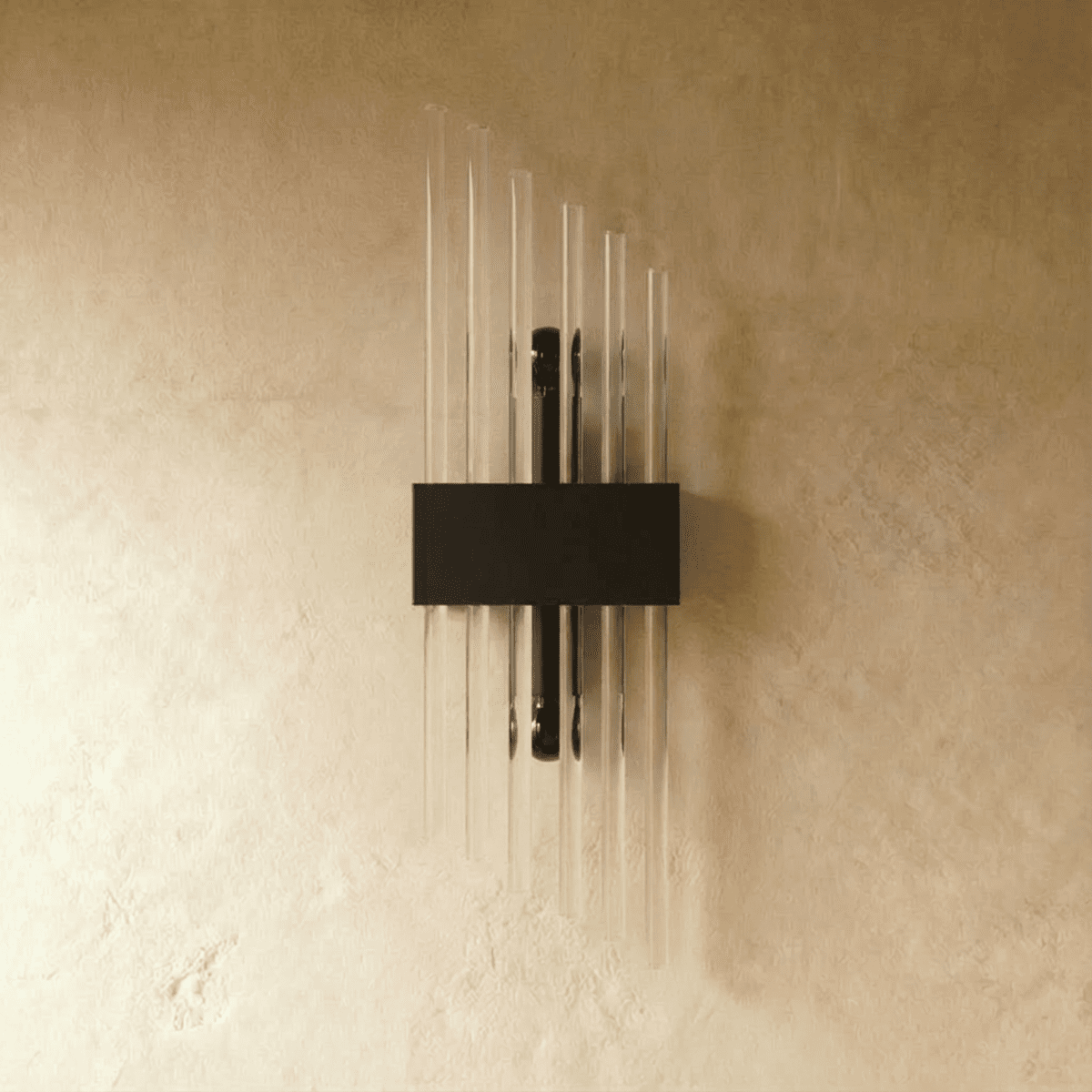 Aurora Crystal Prism Wall Lamp Stainless Steel With Soft LED Glow