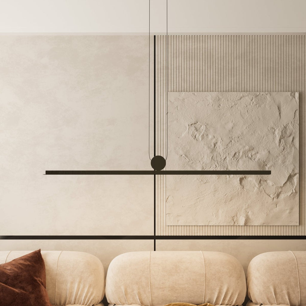 HaloArc Minimalist Aluminum Pendant Light With Circular Connection