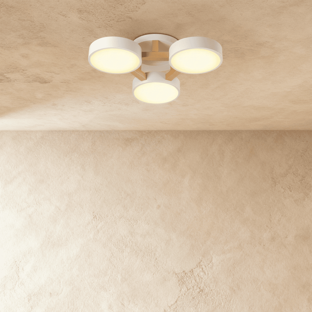 LumaWood Fusion Ceiling Light With Aluminum Body And LED Diffuser