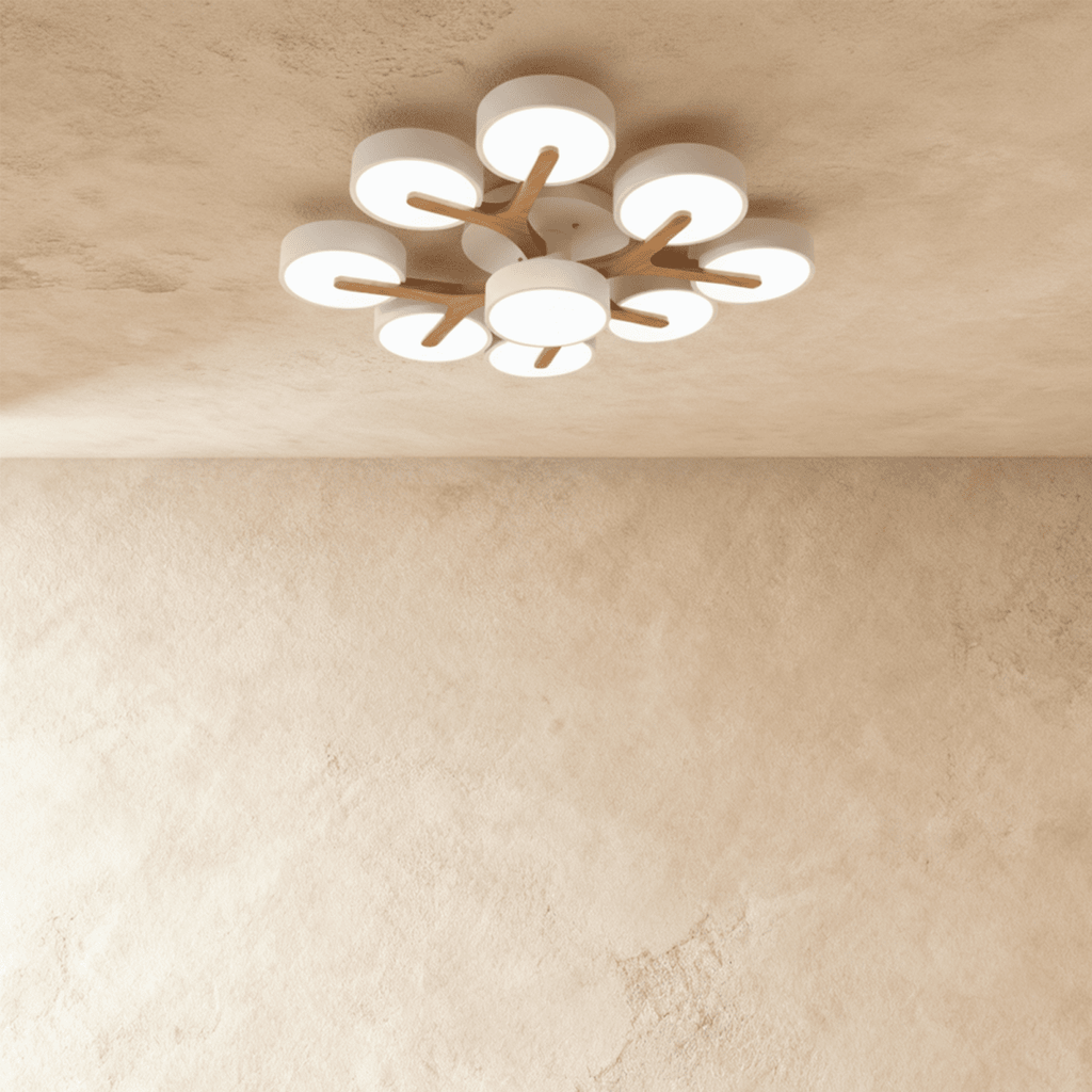 LumaWood Fusion Ceiling Light With Aluminum Body And LED Diffuser