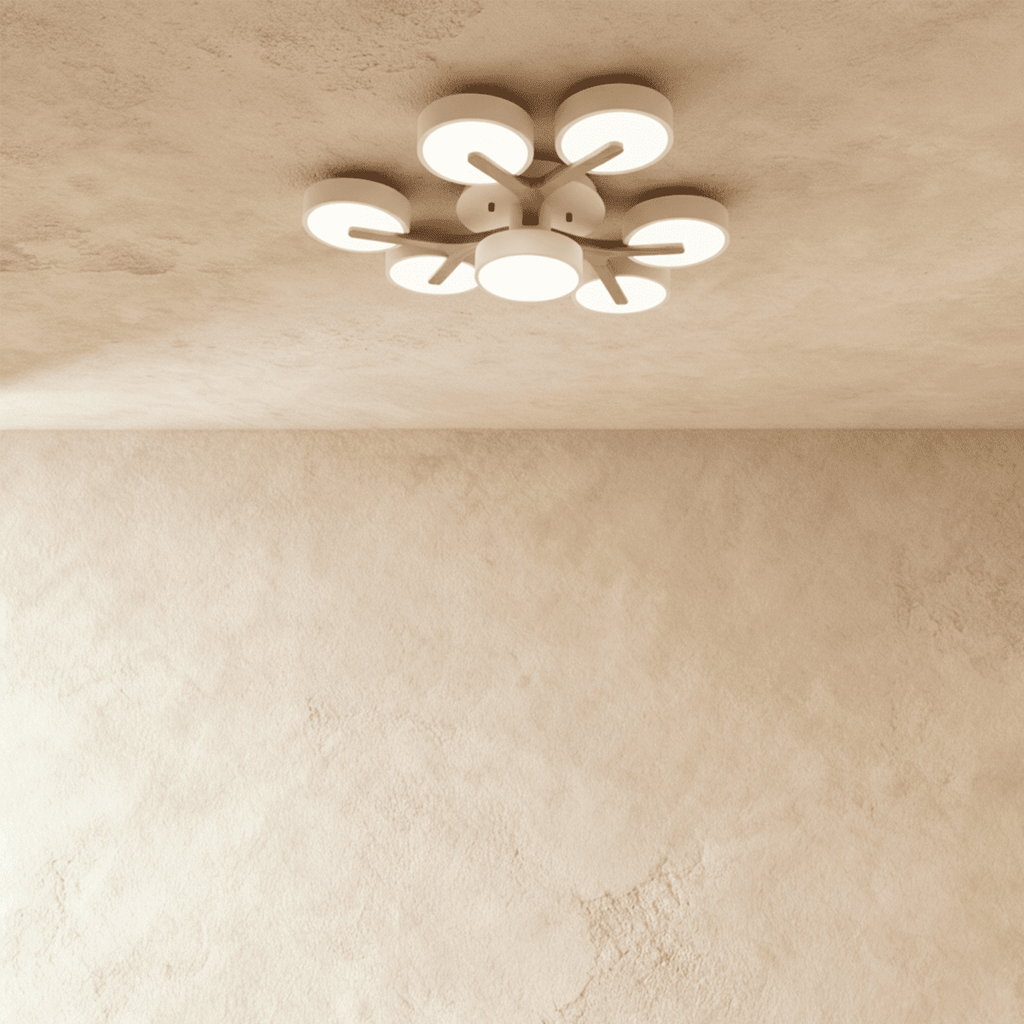 LumaWood Fusion Ceiling Light With Aluminum Body And LED Diffuser