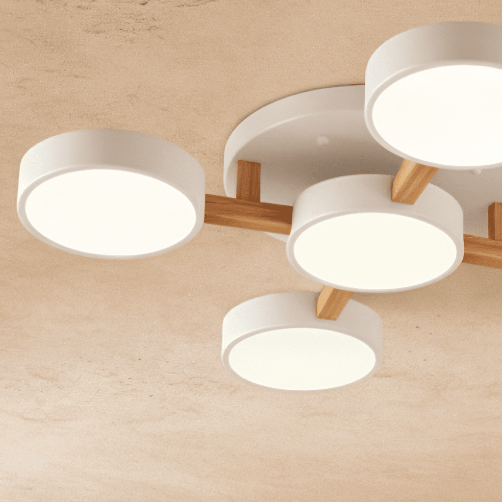 LumaWood Fusion Ceiling Light With Aluminum Body And LED Diffuser