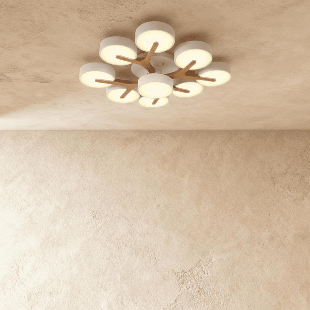 LumaWood Fusion Ceiling Light With Aluminum Body And LED Diffuser