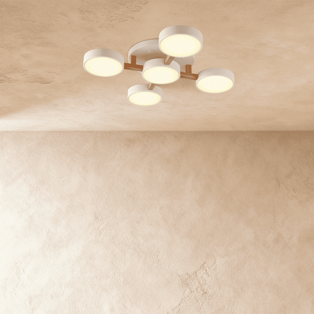 LumaWood Fusion Ceiling Light With Aluminum Body And LED Diffuser