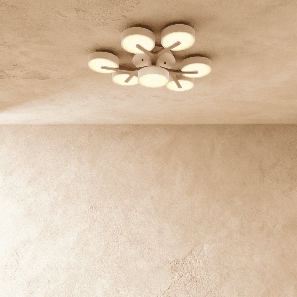 LumaWood Fusion Ceiling Light With Aluminum Body And LED Diffuser