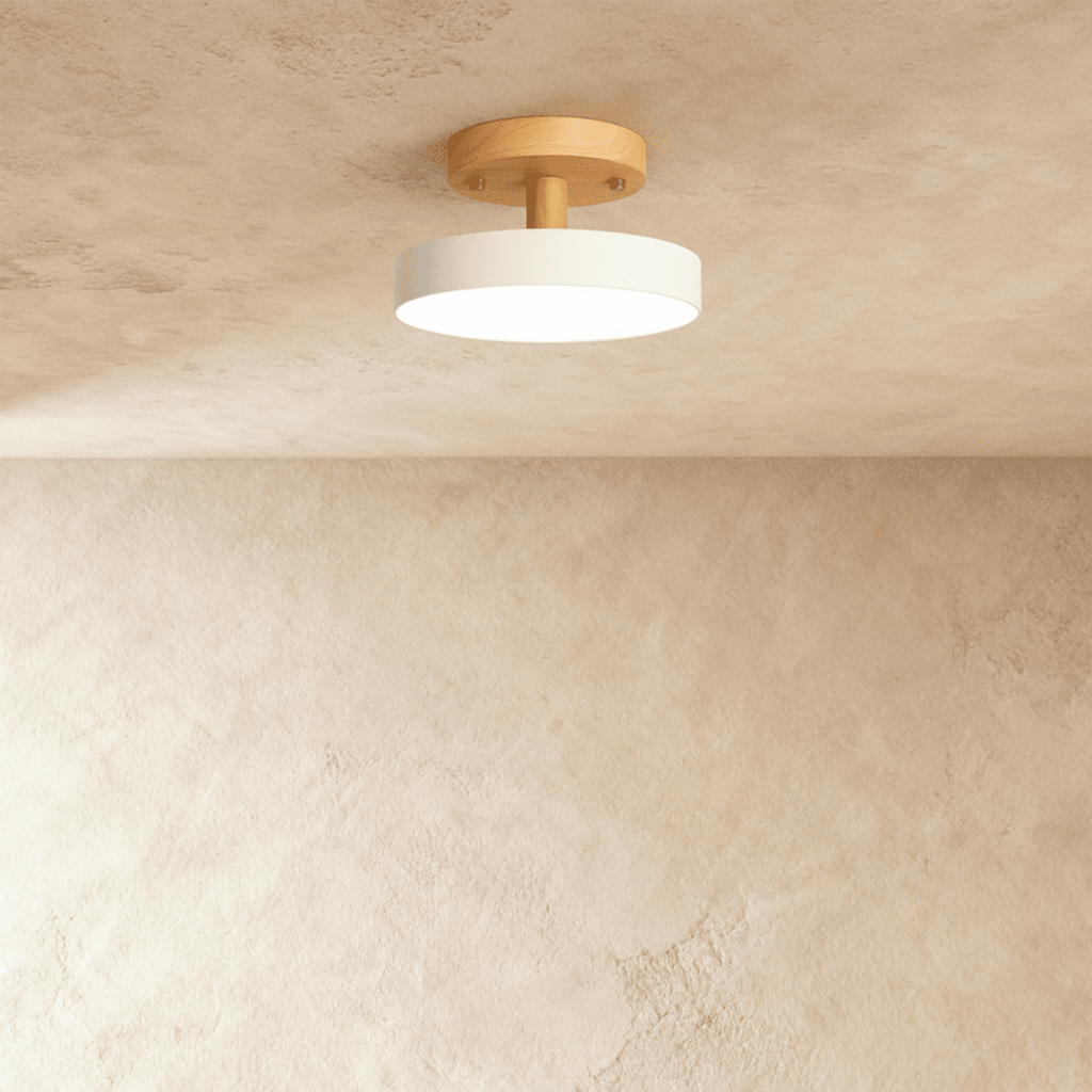 LumaWood Fusion Ceiling Light With Aluminum Body And LED Diffuser