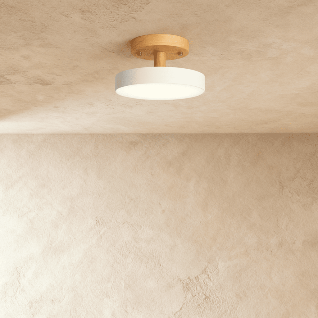 LumaWood Fusion Ceiling Light With Aluminum Body And LED Diffuser