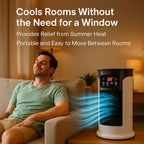 Aire acondicionado portátil Lyra sin ventana con humidificador de niebla fría para habitaciones pequeñas