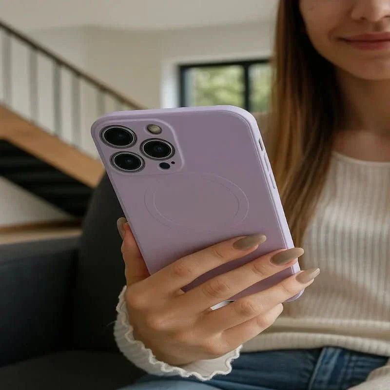 Capa magnética de silicone macio com pega segura - Fioriscas