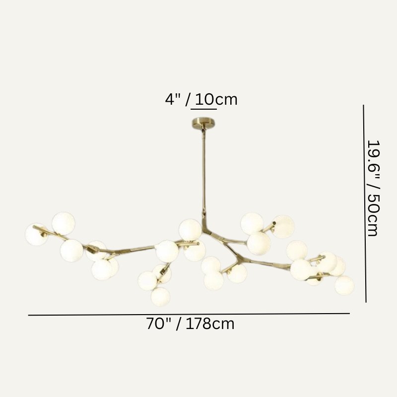 LuminaNest Modern Chandelier For Living Rooms With Soft Ambient Glow