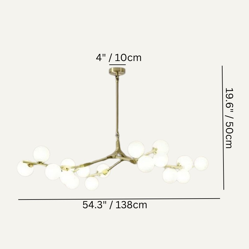 LuminaNest Modern Chandelier For Living Rooms With Soft Ambient Glow
