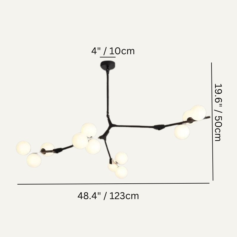 LuminaNest Modern Chandelier For Living Rooms With Soft Ambient Glow