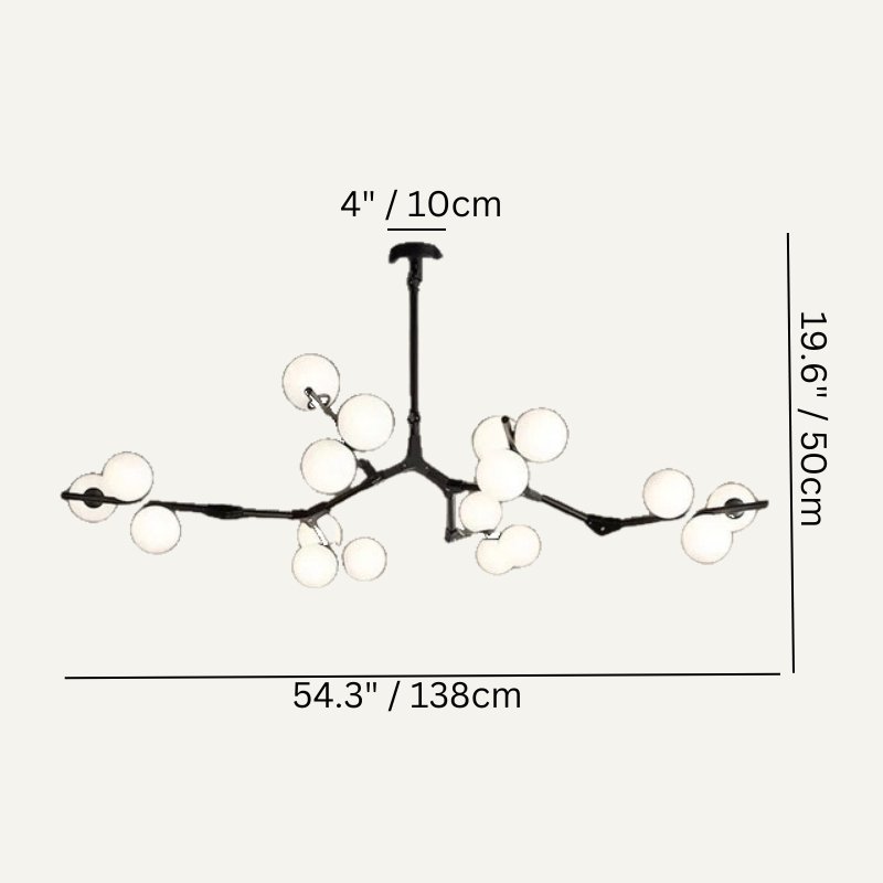 LuminaNest Modern Chandelier For Living Rooms With Soft Ambient Glow