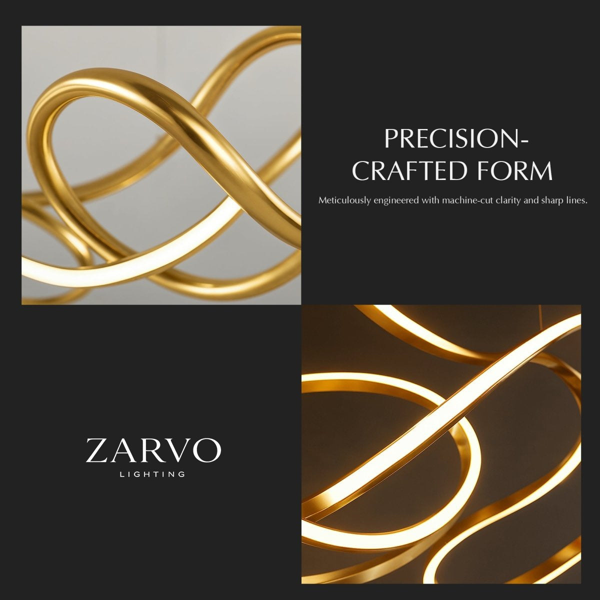 Aurelia Interlace Ring Chandelier Polished Gold And Rose Gold Finishes