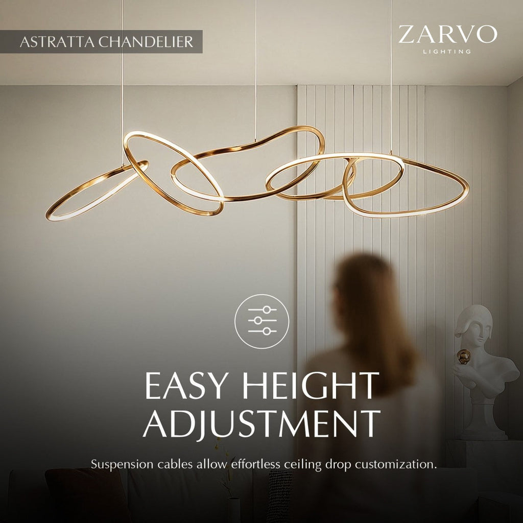 Aurelia Interlace Ring Chandelier Polished Gold And Rose Gold Finishes