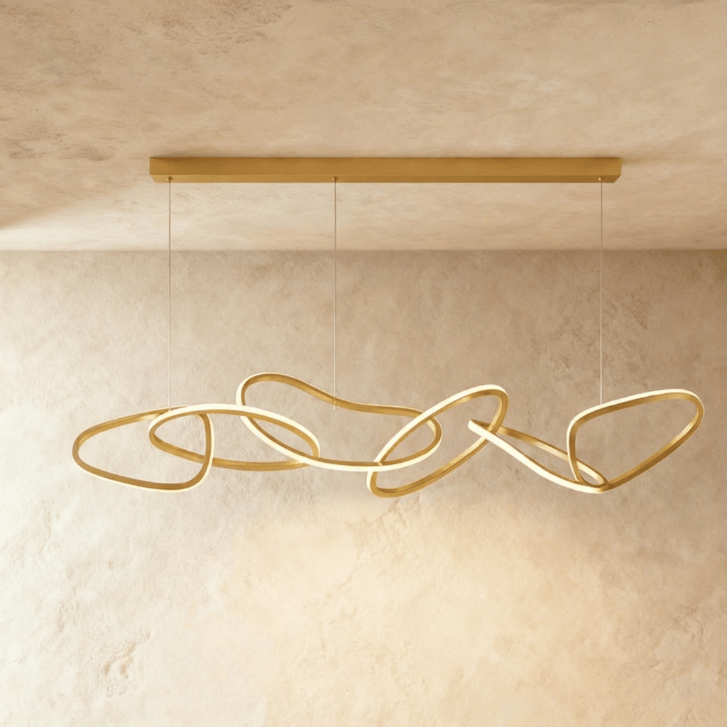 Aurelia Interlace Ring Chandelier Polished Gold And Rose Gold Finishes