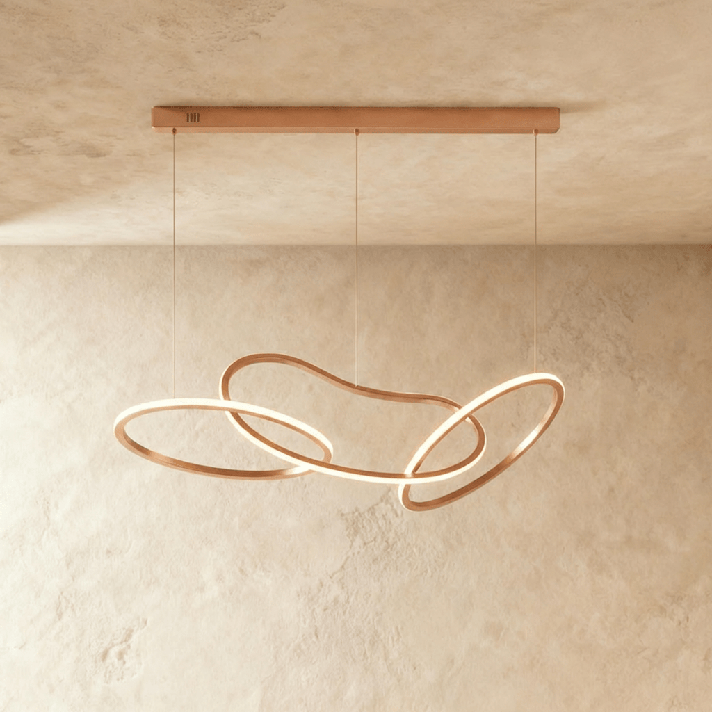 Aurelia Interlace Ring Chandelier Polished Gold And Rose Gold Finishes