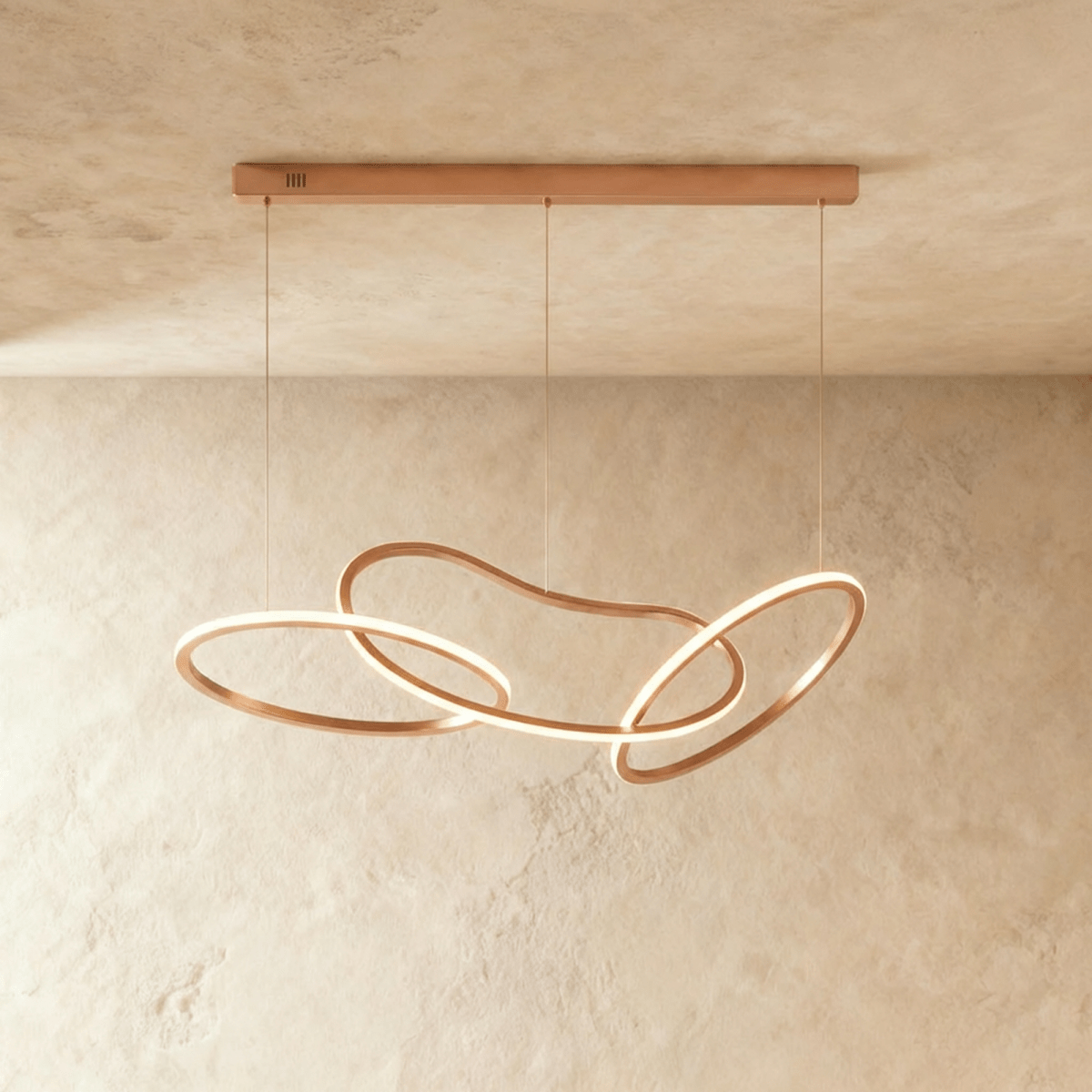 Aurelia Interlace Ring Chandelier Polished Gold And Rose Gold Finishes