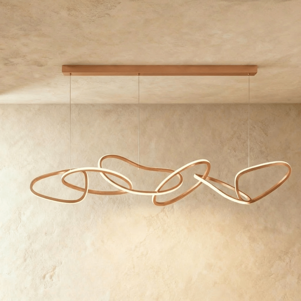 Aurelia Interlace Ring Chandelier Polished Gold And Rose Gold Finishes