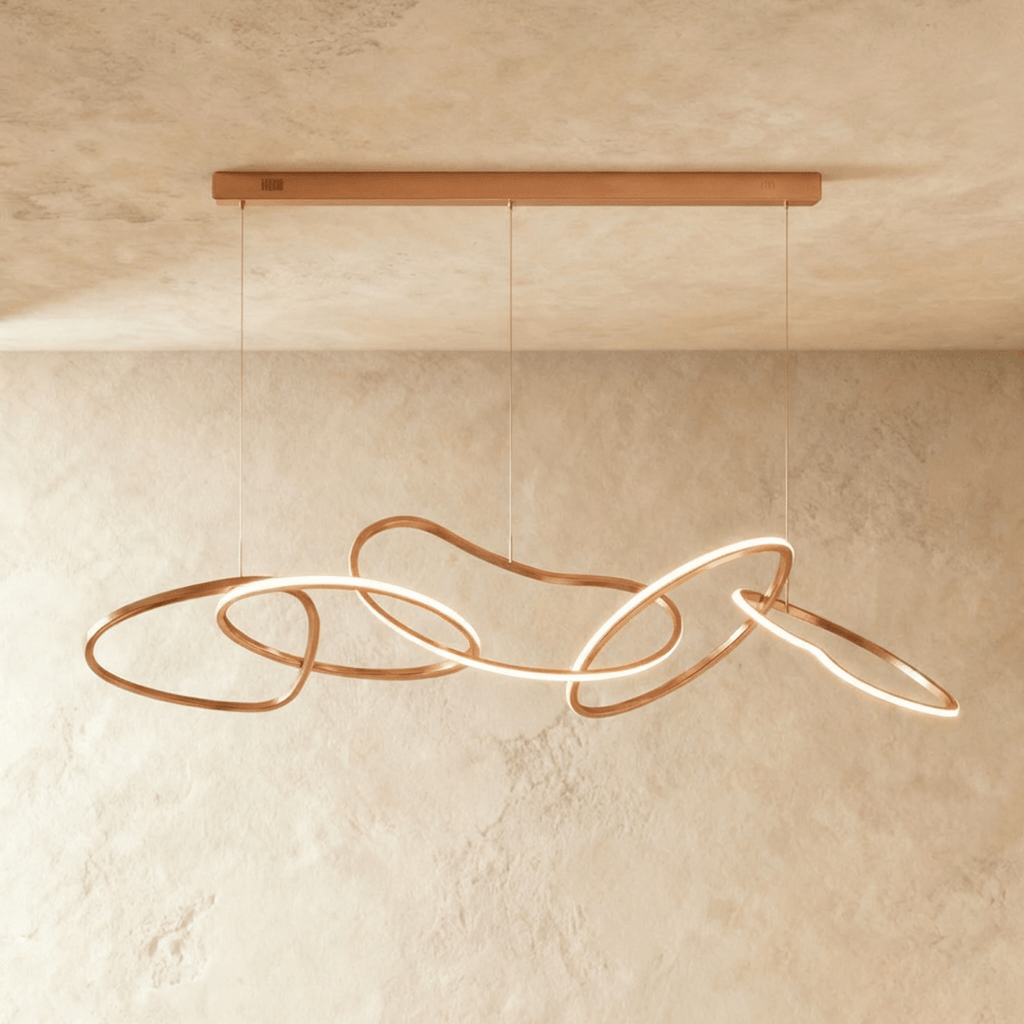 Aurelia Interlace Ring Chandelier Polished Gold And Rose Gold Finishes
