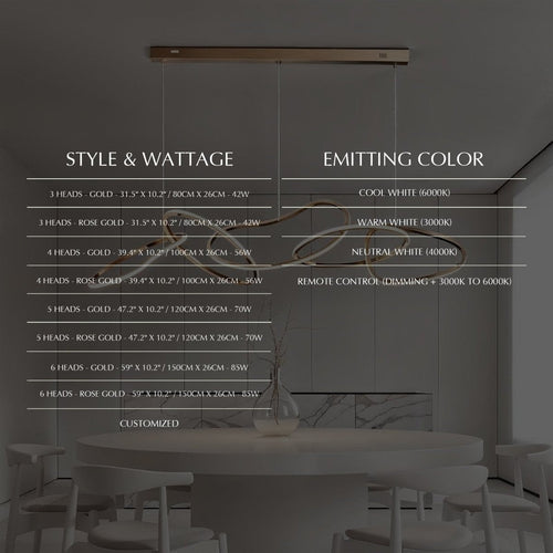 Aurelia Interlace Ring Chandelier Polished Gold And Rose Gold Finishes