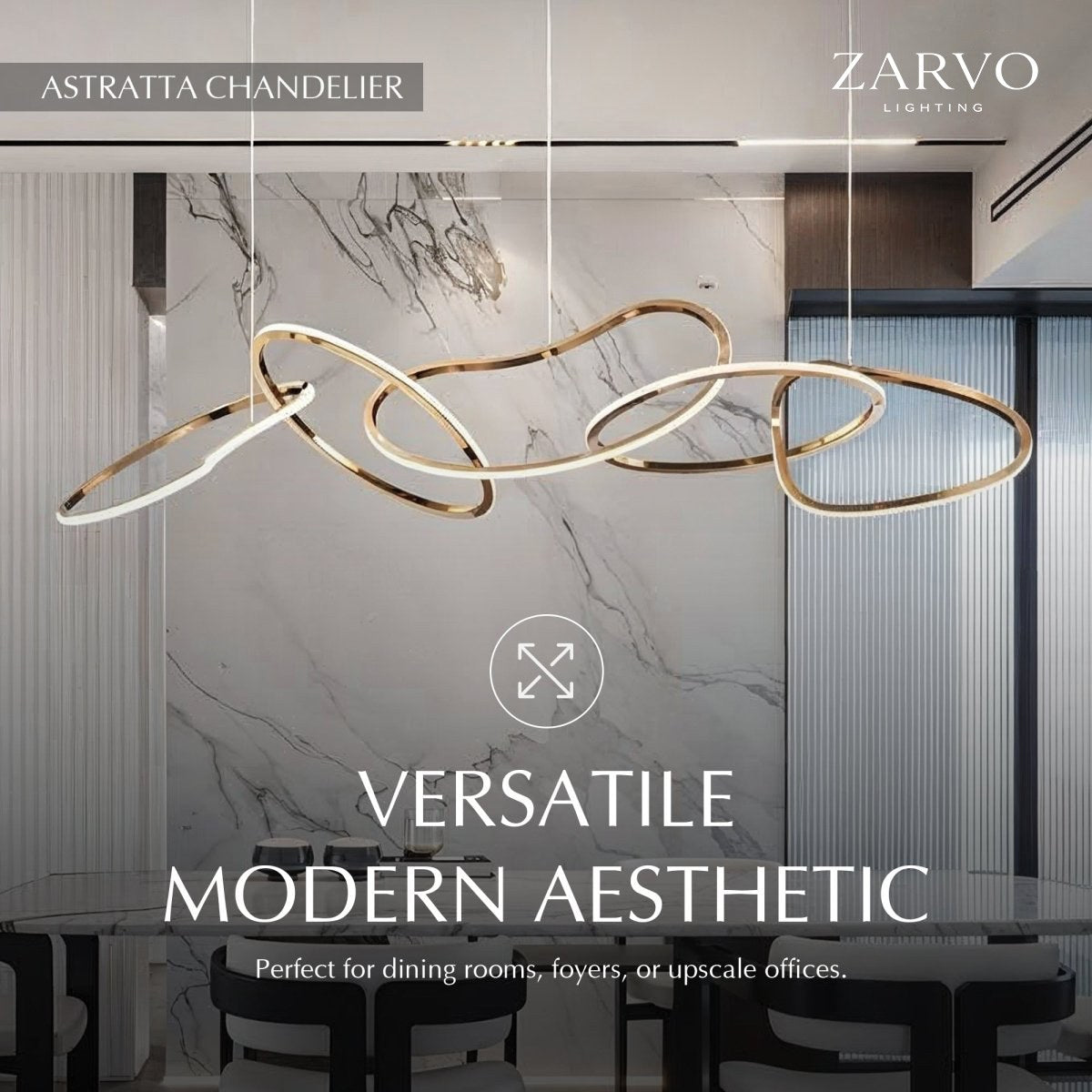 Aurelia Interlace Ring Chandelier Polished Gold And Rose Gold Finishes