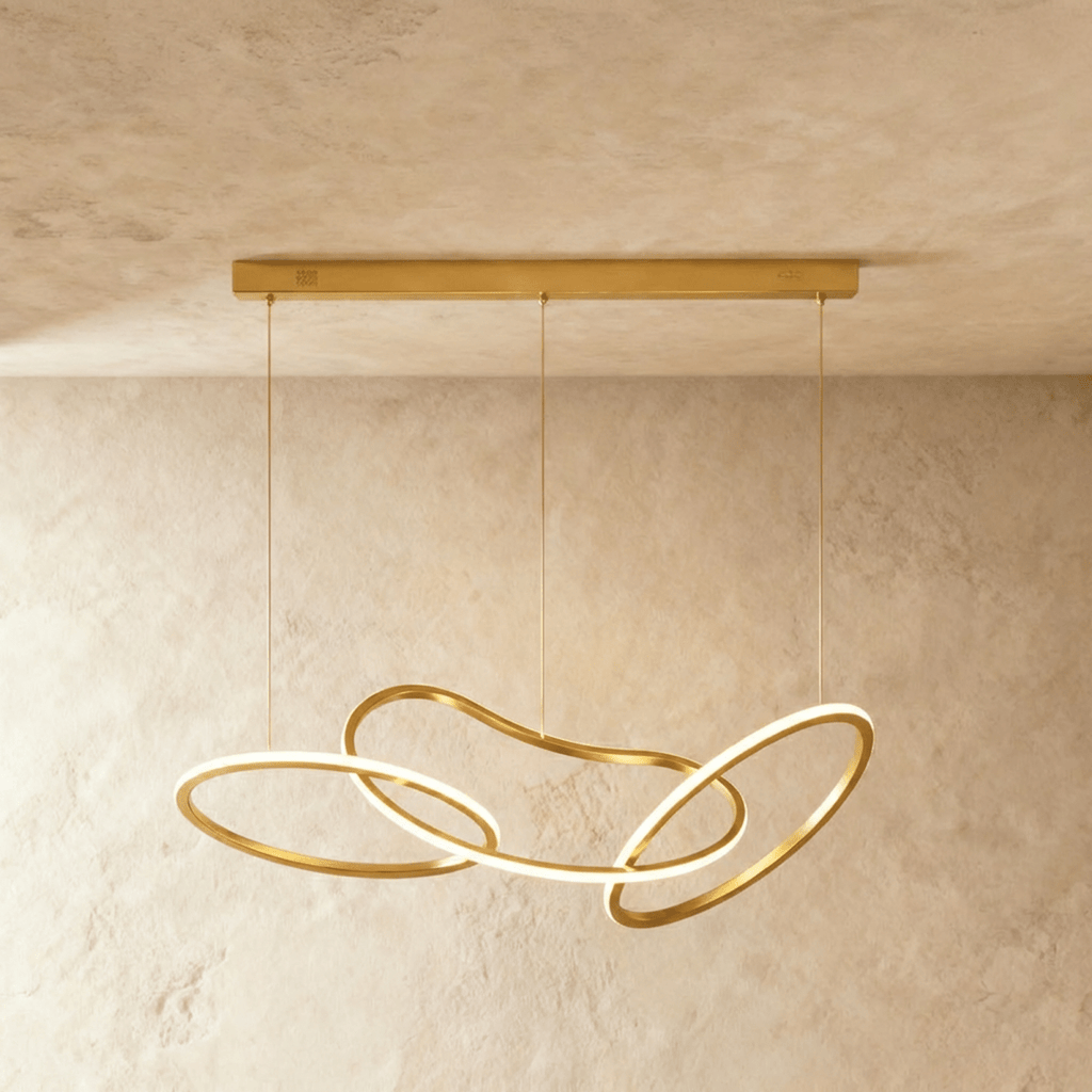 Aurelia Interlace Ring Chandelier Polished Gold And Rose Gold Finishes