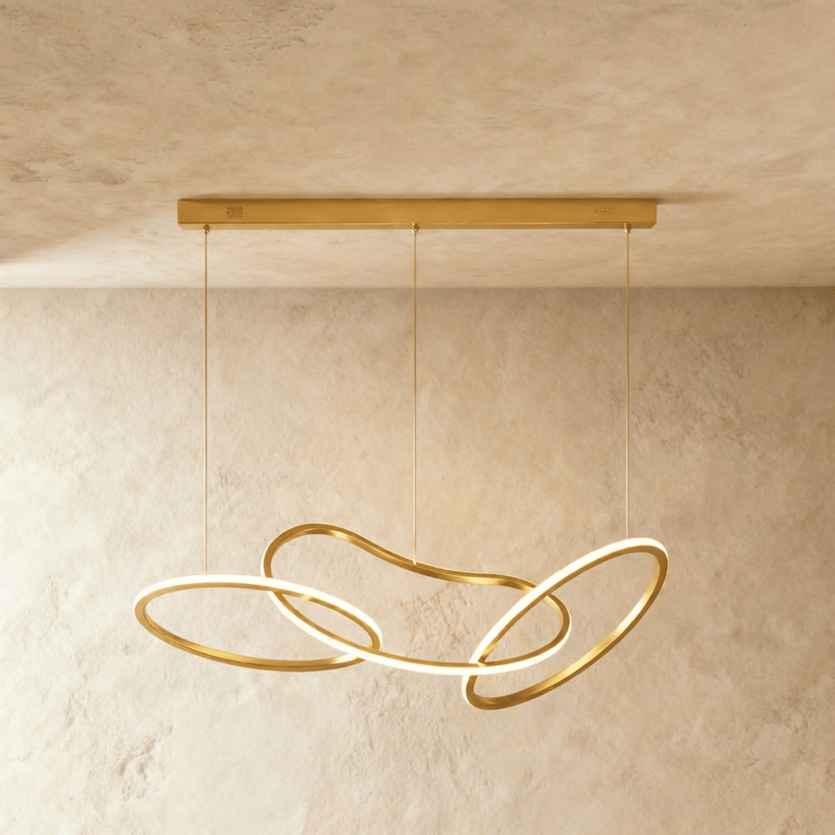 Aurelia Interlace Ring Chandelier Polished Gold And Rose Gold Finishes