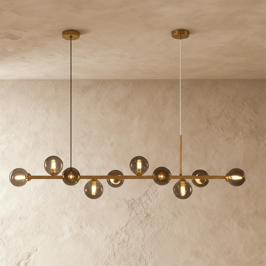 LumaLine Modern Linear Pendant Chandelier For Dining And Living Rooms