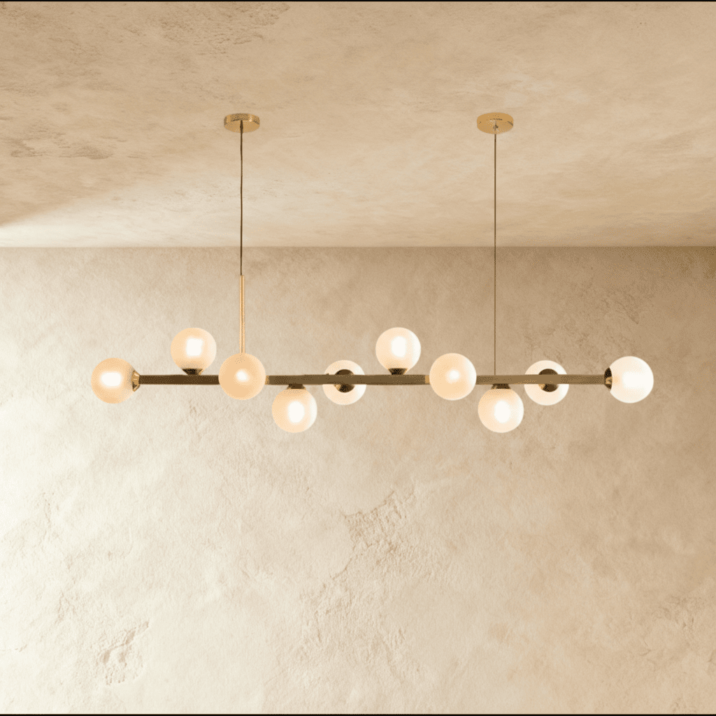 LumaLine Modern Linear Pendant Chandelier For Dining And Living Rooms
