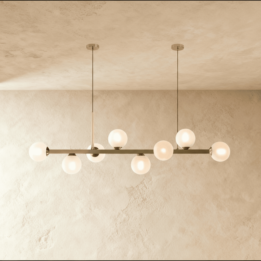 LumaLine Modern Linear Pendant Chandelier For Dining And Living Rooms