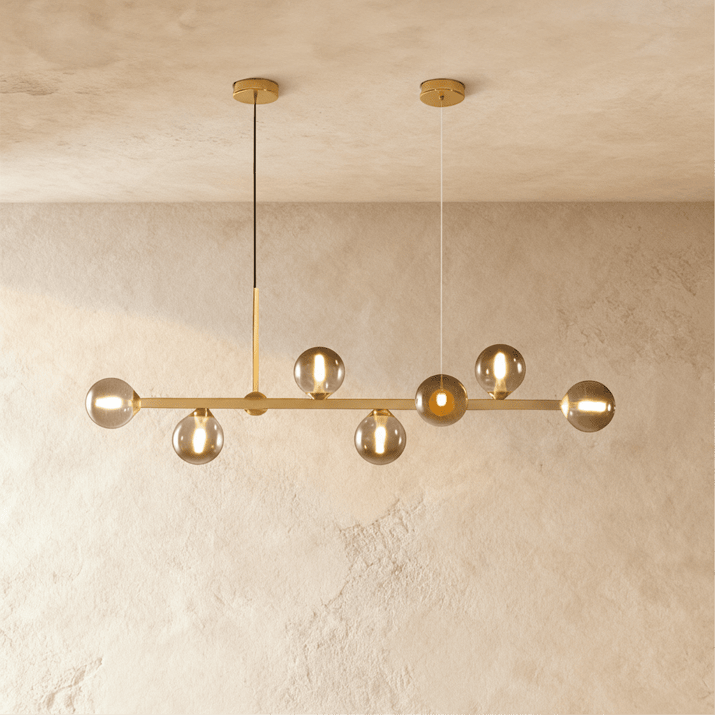 LumaLine Modern Linear Pendant Chandelier For Dining And Living Rooms