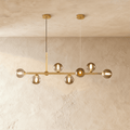LumaLine Modern Linear Pendant Chandelier For Dining And Living Rooms