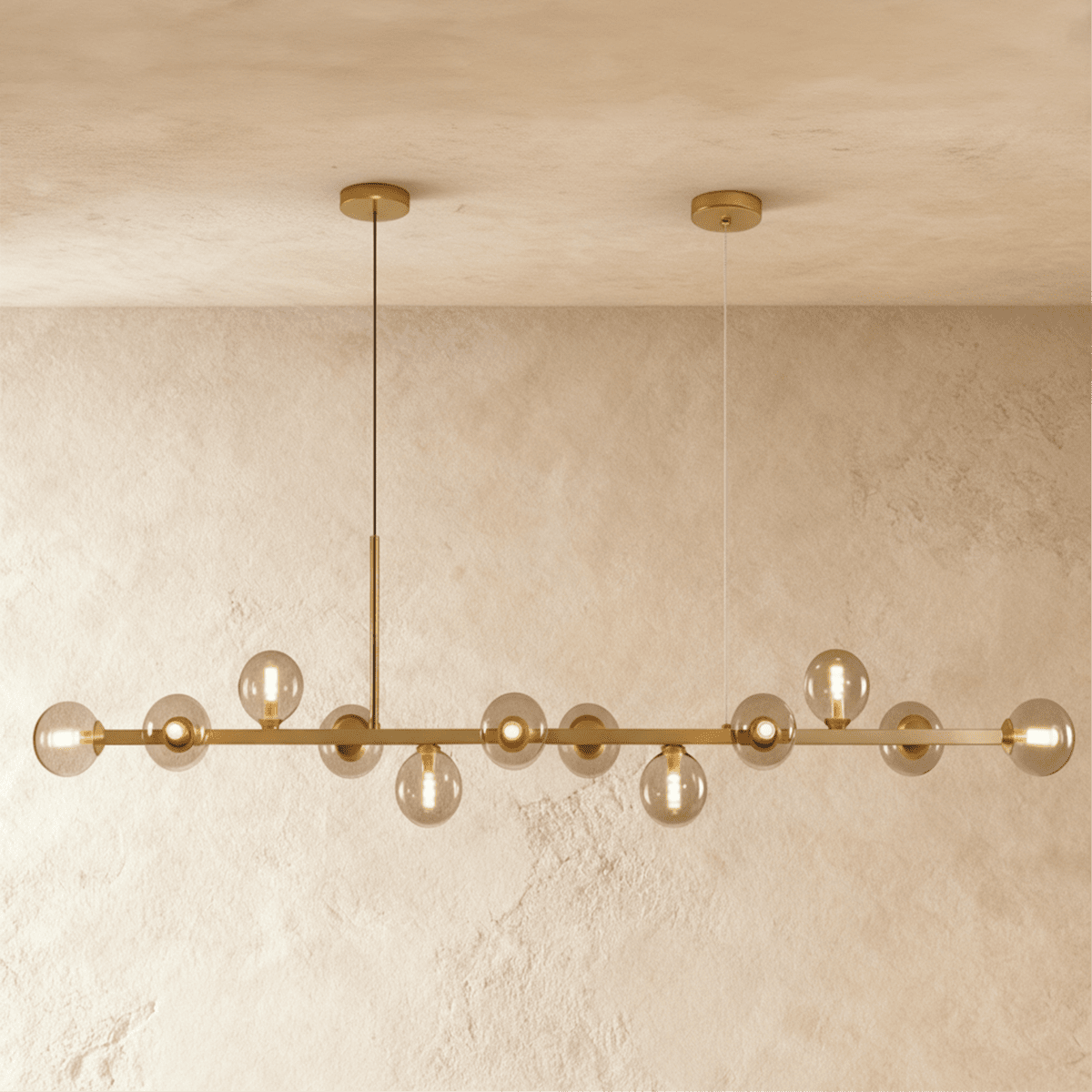 LumaLine Modern Linear Pendant Chandelier For Dining And Living Rooms