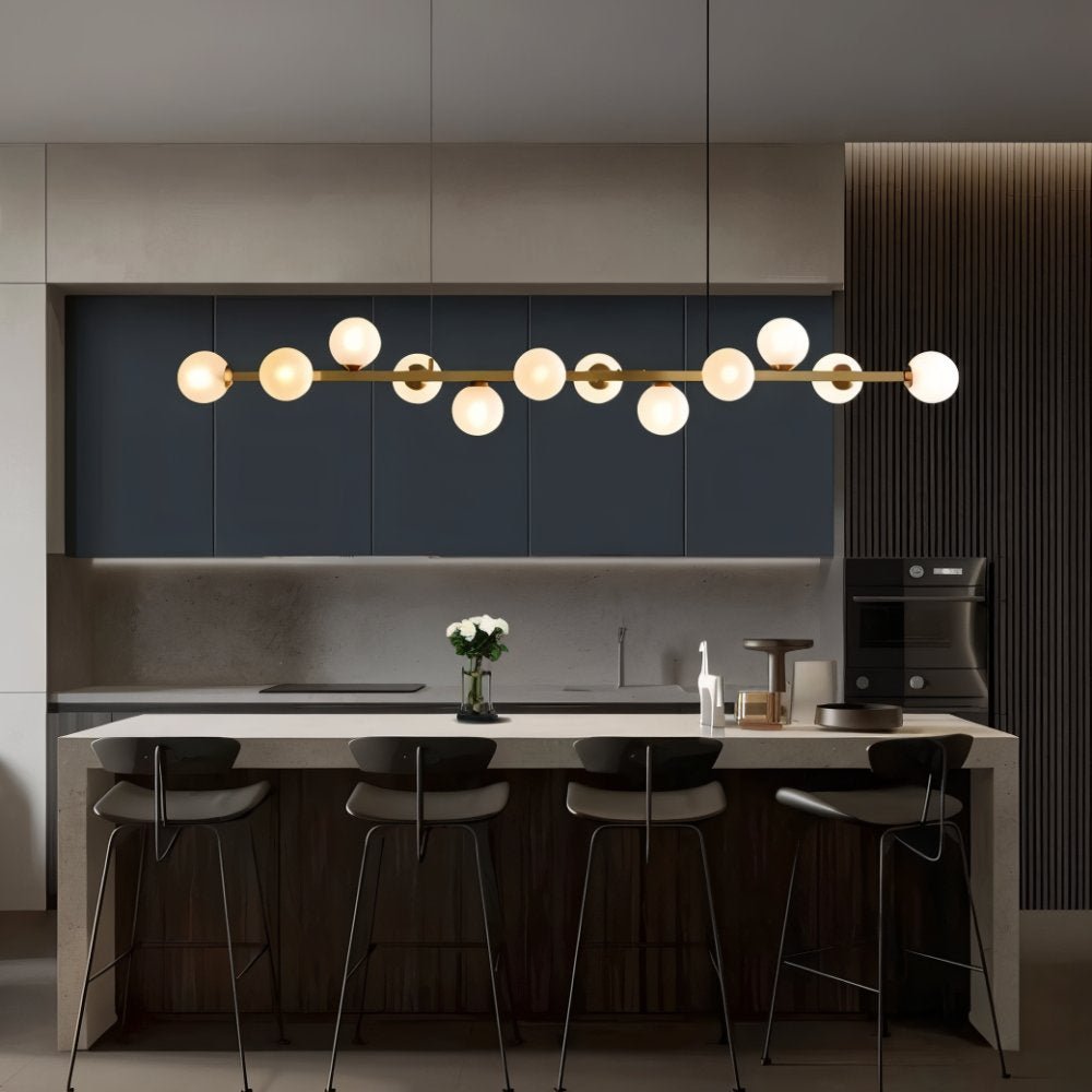 LumaLine Modern Linear Pendant Chandelier For Dining And Living Rooms