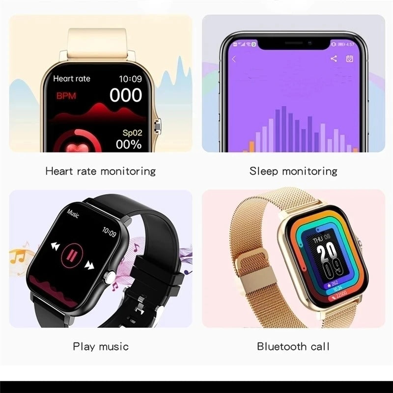 Chytré hodinky s Bluetooth voláním a dotykovým displejem, PulseWave
