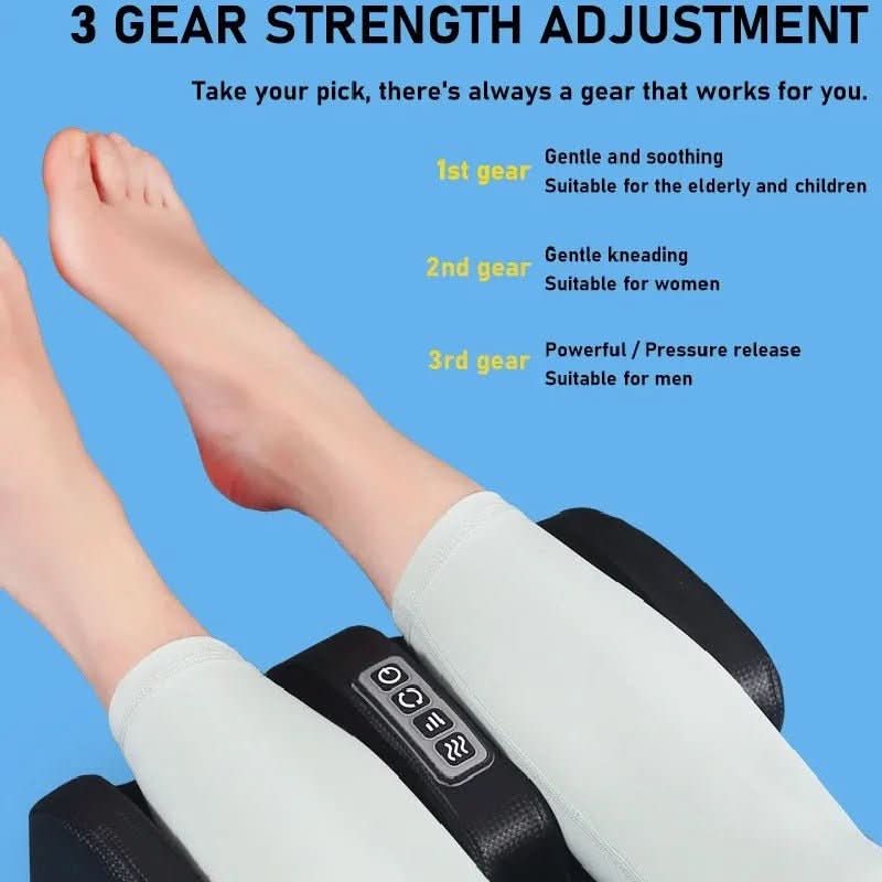 Massajador de pés shiatsu de luxo com função de calor | 12 bolas de massagem 3D e temporizador - Fioriscas