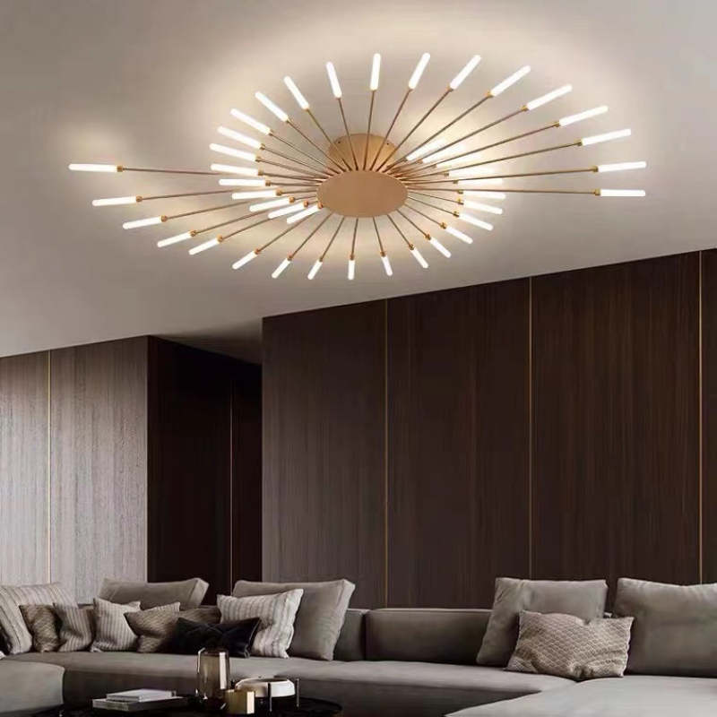 Asterra Albina Metal & Acrylic Flush Ceiling Light, 12W to 42W LED