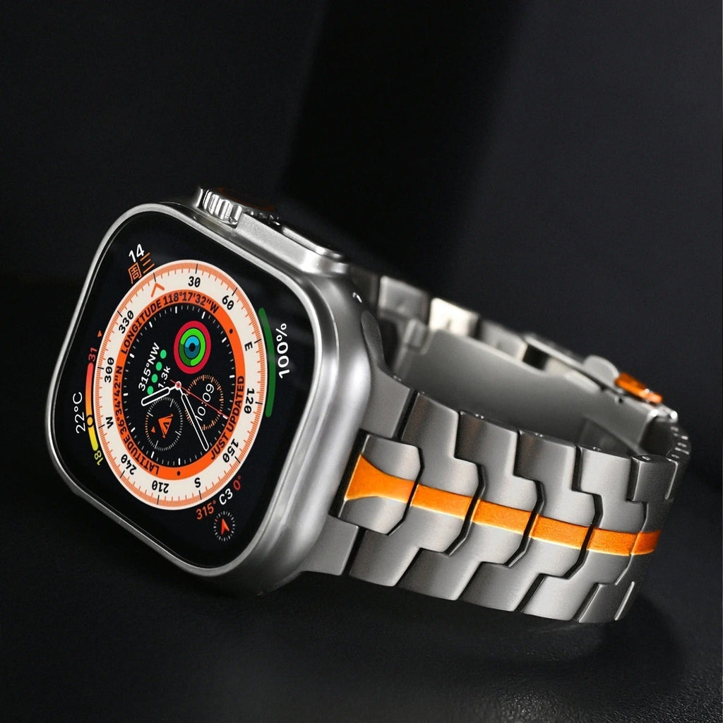 Titanový řemínek pro Apple Watch, hypoalergenní spona Veralis, rychlé uvolnění