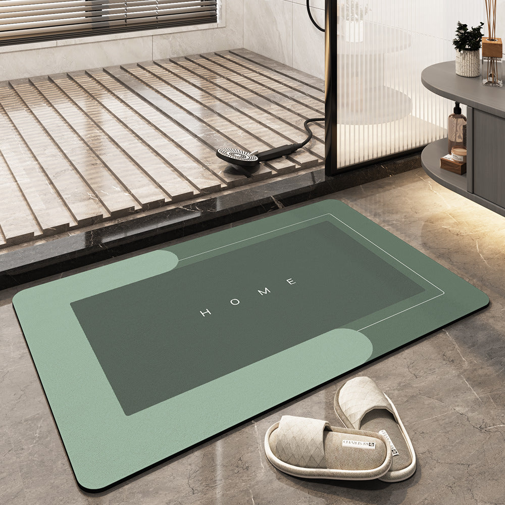 Quick-Dry Microfiber Bath Mat, Aurea Plush Absorbent Bathroom Rug
