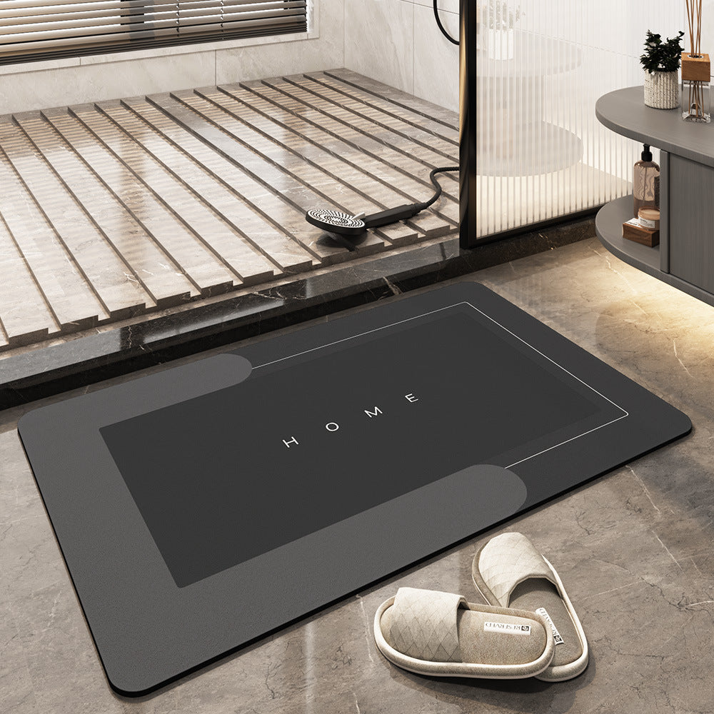 Quick-Dry Microfiber Bath Mat, Aurea Plush Absorbent Bathroom Rug