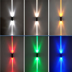 Lampada da parete Aero Lumen in alluminio impermeabile per uso interno ed esterno