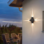 Lampada da parete Aero Lumen in alluminio impermeabile per uso interno ed esterno