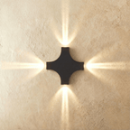 Lampada da parete Aero Lumen in alluminio impermeabile per uso interno ed esterno