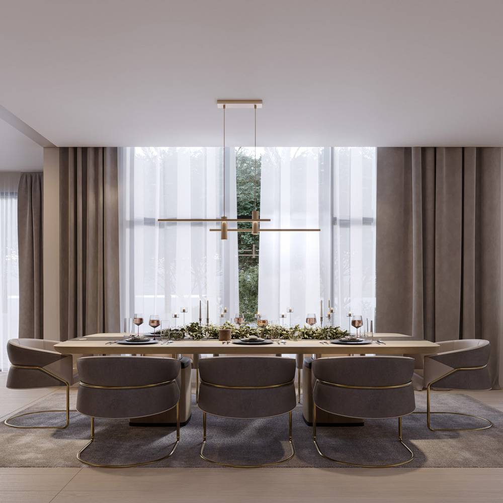 LumiWeave Halo Pendant Light With Horizontal And Vertical Illumination