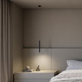 Minimalistické hliníkové závěsné svítidlo AeroLume, teplé LED světlo 2700 K